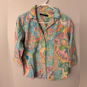 Ralph Lauren Multicolor Paisley Shirt